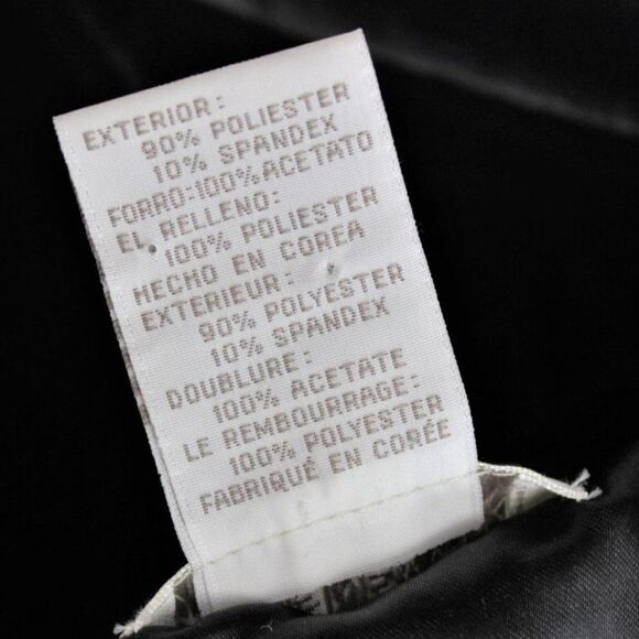 Quilted Vest Jacket Front  Zip & Snap Dark Gray/Silver Velour Women's Sz Small - Picture 8 of 8